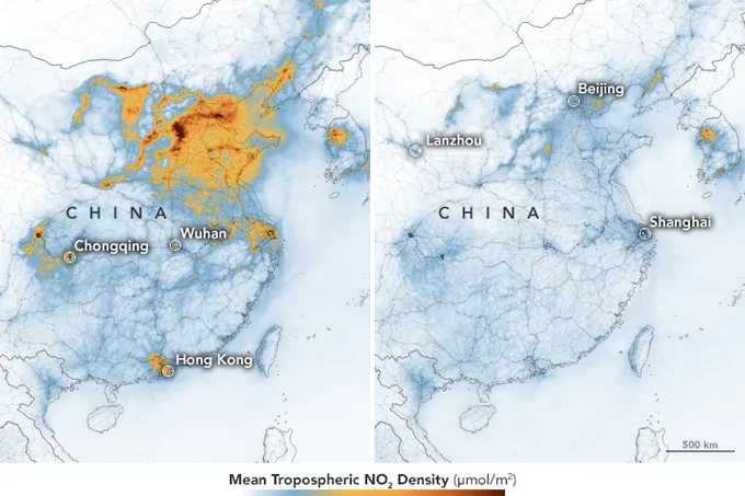 Quarentenas e restrições reduzem poluição na Itália, China e em NY
