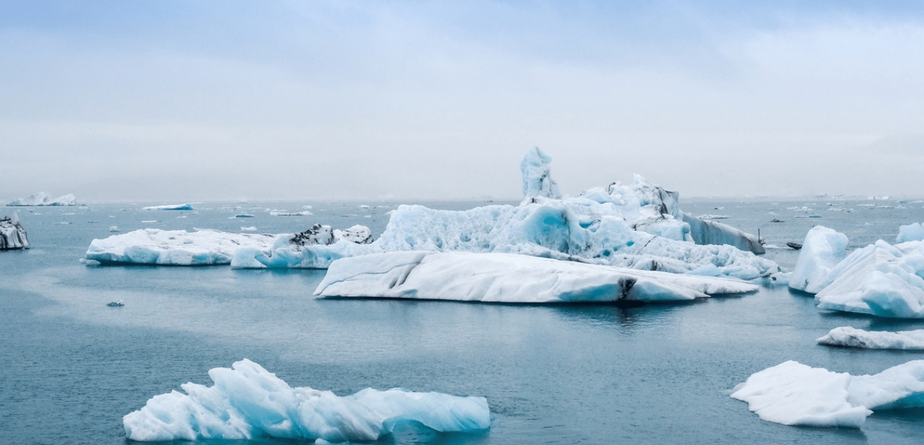 área de gelo ártico