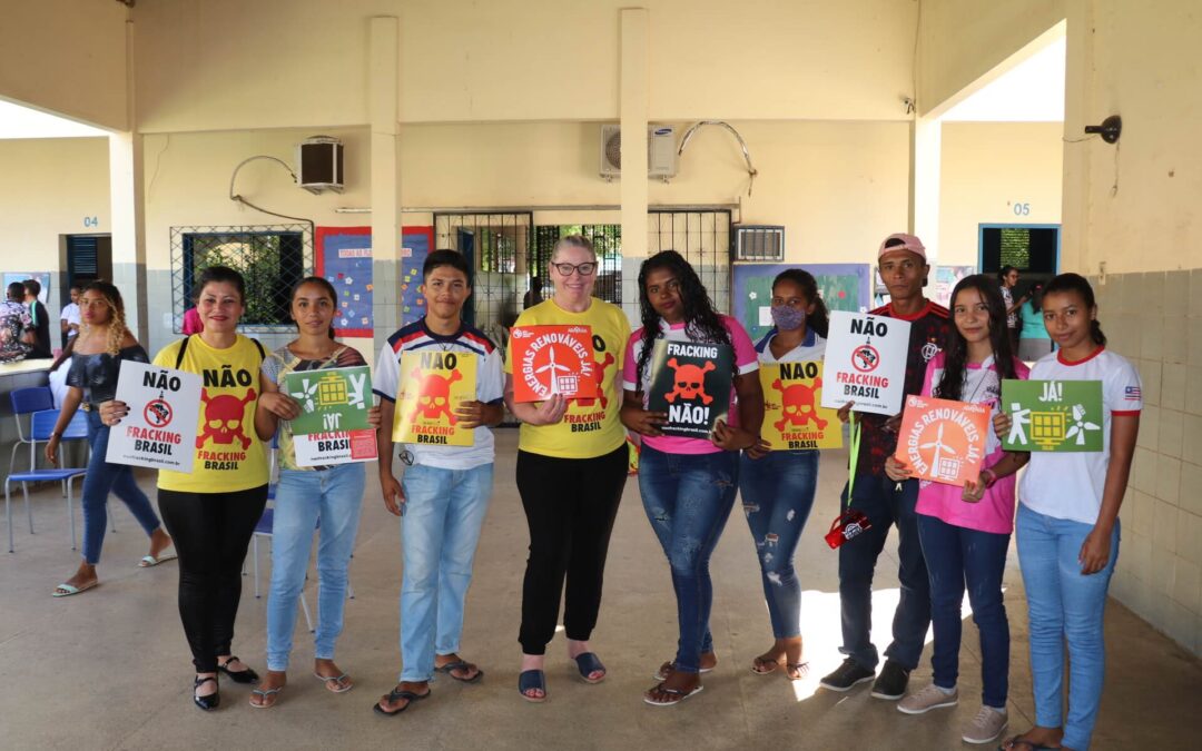 No Fracking Brazil Campaign carries out action in Matões/MA