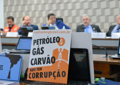 Incidência direta do Instituto Internacional Arayara na Audiência Pública sobre Margem Equatorial, em 25/04/24 no Senado. Crédito: Geraldo Magela/Agência Senado