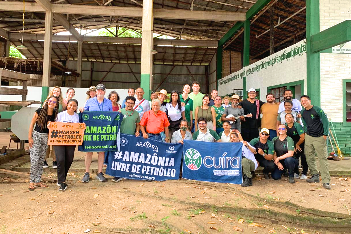 Lançamento da Nota Técnica da Pesca, do Instituto Internacional Arayara, em evento no ICMBio Soure/PA.