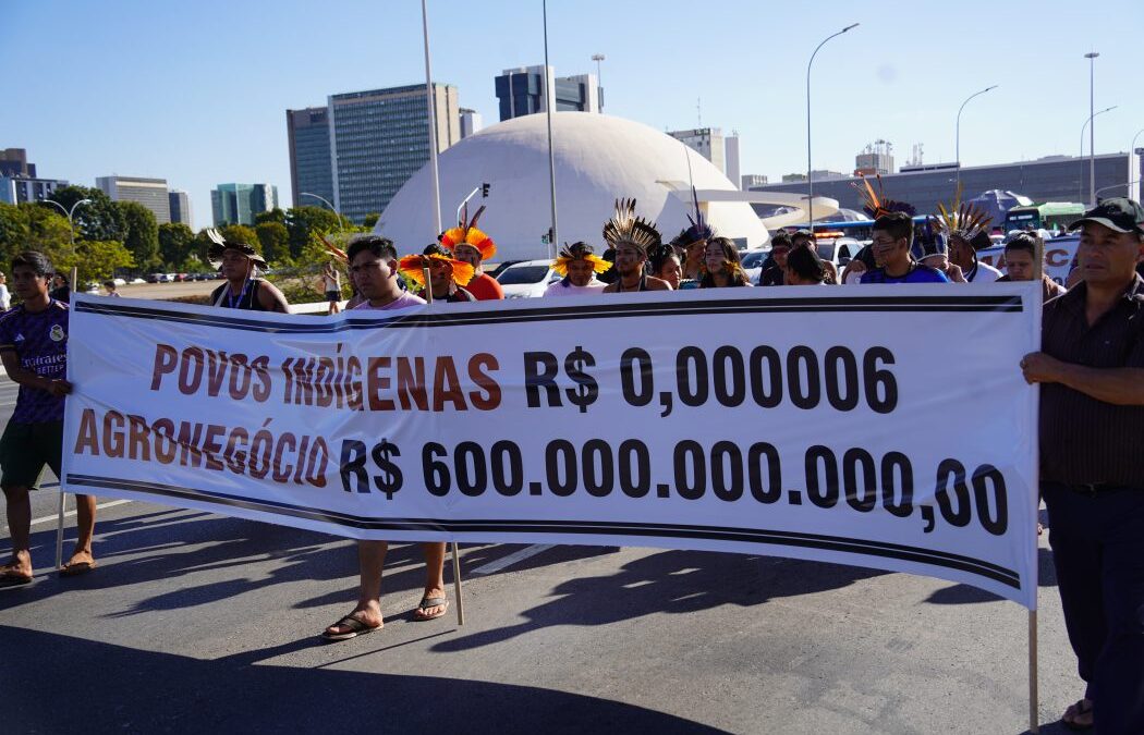 Indígenas do Levante pela Terra denunciam favorecimento do agronegócio em detrimento às demarcações