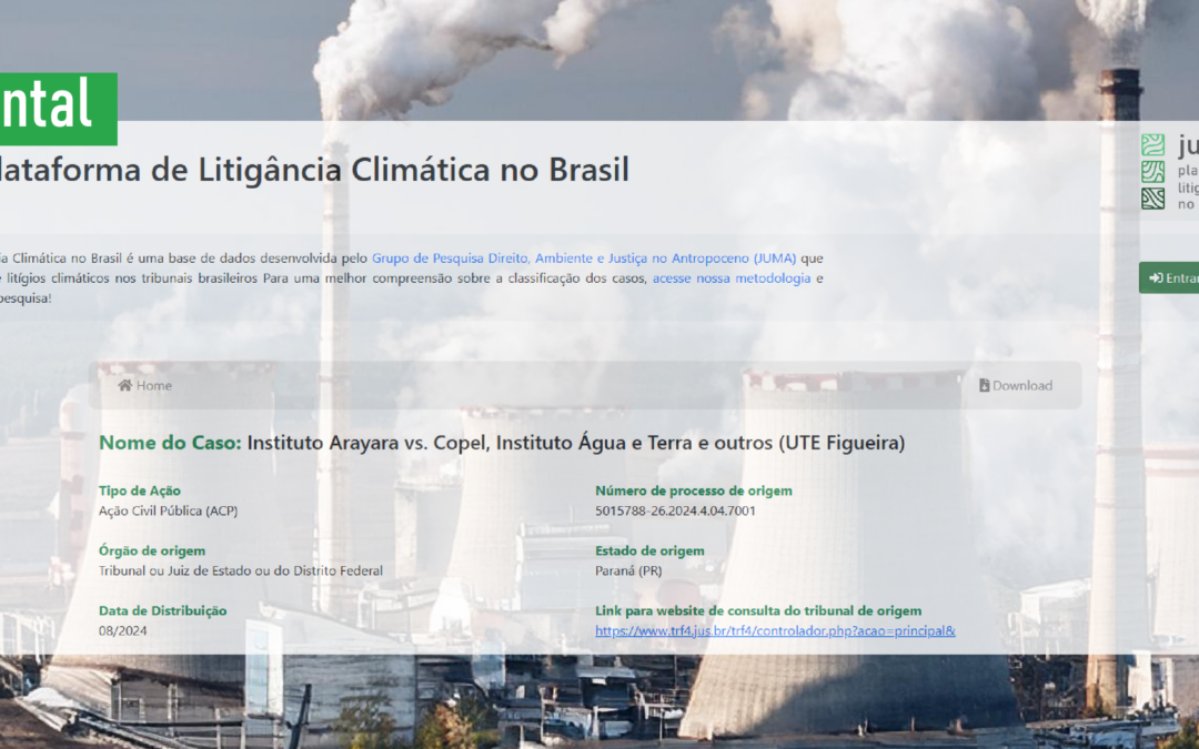 ACP que denuncia maior ilícito de contaminação radioativa do país é destaque na Plataforma de Litigância Climática no Brasil