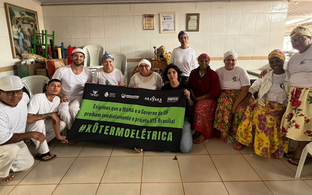 Religiosos de terreiro do Distrito Federal  se mobilizam contra impactos da UTE Brasília