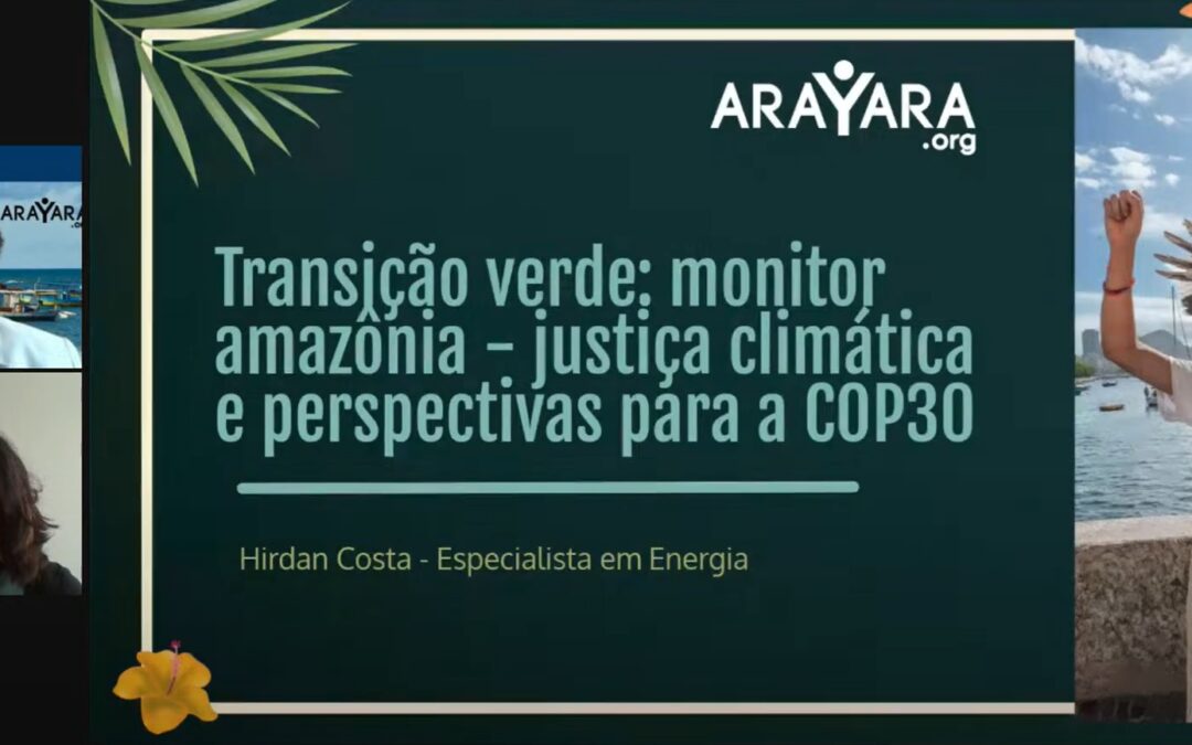 ARAYARA apresenta Monitor Amazônia em evento Pré-COP30 na Estácio São Paulo