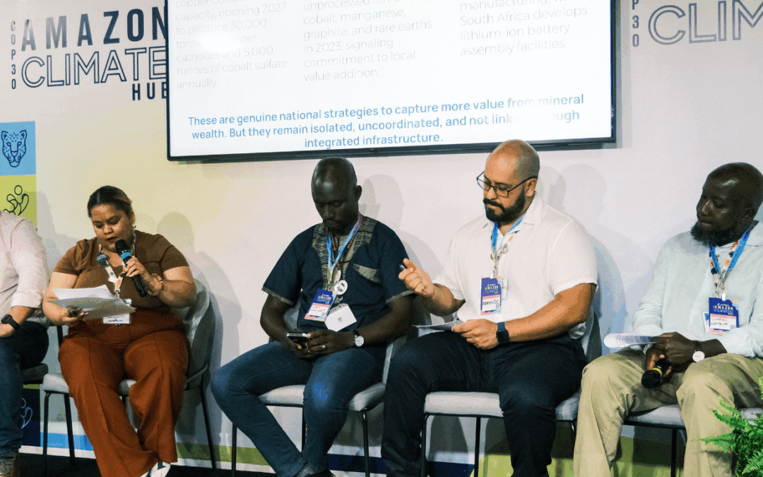 GAYO debate Transição Justa no ARAYARA Amazon Climate Hub durante a COP30