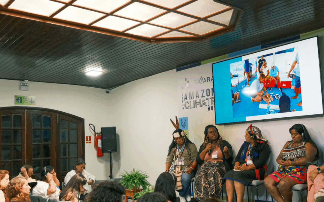 Movimentos territoriais, costeiros e energéticos debatem justiça climática em evento do ARAYARA Amazon Climate Hub