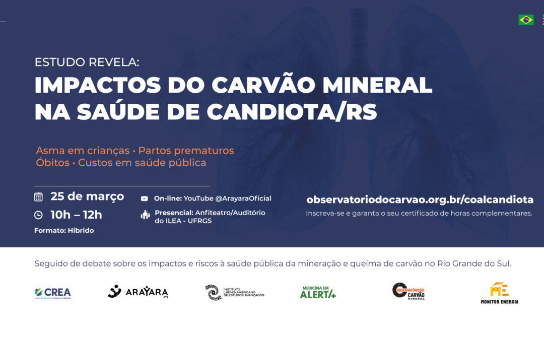 Estudo inédito revela impactos devastadores do carvão mineral em Candiota na saúde pública